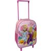 CARTOON Zaino Trolley Disney Princess Bambina Asilo con Ruote 28 x 23 x 11 cm