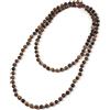 BALIBALI Collana da donna con perline annodate a mano | Collana lunga con pietre semipreziose naturali da 8 mm, per meditazione, braccialetto avvolgente fatto a mano