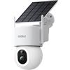 aosu Telecamera WiFi Esterno Solare 4K 8MP UHD con batteria, PTZ 360°,