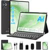 Dghrti 10 Pollici Tablet Android 15, [30GB RAM+128GB ROM] 2TB Espandibile,