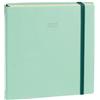 Quo Vadis 905481Q Agenda ESECUTIVO PREST Multilingua Anno 2027 Colore Verde acqua F.to 16x16cm Settimanale 13 Mesi Dicembre-Dicembre Carta Avorio Copertina Rigida Morbida al Tatto Con Elastico Silk