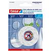 Tesa Nastro Biadesivo per Fissaggio su Piastrelle e Metallo tesa Powerbond, 1,5m x 19mm, Bianco