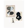Paper Collective Set di 3 poster con cornice Artwall No. 10 - Beige, Nero