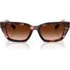 Dolce & Gabbana Occhiali da Sole DG4532 322274 Marrone Rosso Scuro/Marrone Sfumato Donna 53/18/140