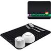 Netrox Tappetino Scolapiatti Silicone Grande 40x30 cm | Ampia superficie drenante per piatti e stoviglie, con base antiscivolo e