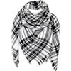 DELEY Retro Tartan Donna a Quadri Avvolgente Scialle Coperta Stola Sciarpa | Stile Scozzese, Autunno Inverno, Lunga, Morbida, Calda, Versatile, Unisex
