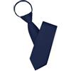 Puistr Cravatta pre-legata regolabile con cerniera per uomo, 8 cm, tinta unita, per affari e matrimoni, con confezione regalo, Blu navy, M