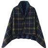 Cozyan Mantella Poncho Donna Invernale Caldo Avvolgente Maglia Aperta Davanti Leggere Lavorato a Maglia Chiusure Eleganti (Blu navy)