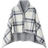 Cozyan Poncho Mantella Invernale da Donna - Caldo e Avvolgente, Maglia Aperta Davanti, Leggero, Lavorato a Maglia Con Chiusure Eleganti