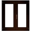Proline Finestra in PVC effetto legno noce L 120 x H 140 cm, 2 ante apertura a destra