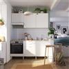 DELINIA Cucina in kit DELINIA Eleki bianco 3 basi e 3 pensili L 180 cm