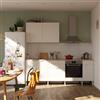 DELINIA Cucina in kit DELINIA Eleki bianco 4 basi e 2 pensili L 240 cm
