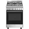 Smeg CX60GMX Cucina a gas con forno elettrico ventilato 70 L inox