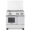 De Longhi DL964GWB cucina forno a gas 80 L 4 fuochi bianco