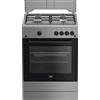 Beko FBG62010DX cucina con forno a gas 64 L 4 fuochi inox