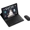 INF Set tastiera e mouse Bluetooth per Samsung Galaxy Tab S9+/S10+ (12,4 pollici)