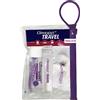 Clinodent Travel Kit - Igiene orale tascabile - Spazzolino richiudibile, gel dentifricio alito sicuro, forcelle interdentali