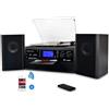 DigitNow Giradischi Bluetooth per CD cassette radio AM/FM e ingresso AUX