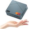 BOSGAME E2 Air Mini PC AMD Ryzen 5 3501U 8GB DDR4 RAM 256GB SSD 4K Dual HDMI