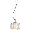 Vistosi PLISSE' SOSPENSIONE P CRISTALLO C-PLISSE' AVORIO ACCIAIO SATINATO L22CC LED 2700K 12W 1500lm DIMMERABILE