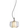 Vistosi PLISSE' SOSPENSIONE P CRISTALLO C-PLISSE' VERDE BRONZO OPACO 2 L22CC LED 2700K 12W 1500lm DIMMERABILE