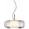 Vistosi PLISSE' SOSPENSIONE G CRISTALLO C-PLISSE' GRIGIO CHIARO BRONZO OPACO 2 L22CC LED 2700K 12W 1500lm DIMMERABILE