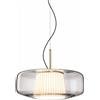 Vistosi PLISSE' SOSPENSIONE G CRISTALLO C-PLISSE' GRIGIO SCURO ACCIAIO SATINATO L22CC LED 2700K 12W 1500lm DIMMERABILE