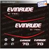 - Senza marca/Generico - Adesivi motore marino fuoribordo Evinrude 70 cv E-TEC gommone barca