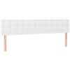vidaXL Testiera Bianca 160x5x78/88 cm in Similpelle