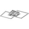 RL LIVE YOUR LIGHT Reality, Plafoniera, Venida incl. 1 x LED,SMD,25,0 Watt,3000K,3000 Lm. Finitura: Metallo, Titano L:57,5cm, L:35,0cm, A:7,5cm Dimmerabile tramite interrutto,