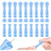 XHCTNB 100 Aghi per Rimozione Punti Neri, Brufoli, Strumenti Ultra Fini, per Impurità Viso, Cura della Pelle Efficace, Compatto, Blu