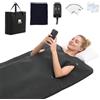 VEVOR Coperta Sauna a Infrarossi con Apertura per Le Braccia 180x90 cm Nero, Sacco Sauna Portatile in Pelle PU con Temperatura e Timer Regolabili, Riscaldamento Uniforme per Benessere, con Telo e Borsa