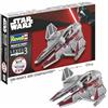 Revell 73607 Starter Kit OBI-Wan's Starfighter in scala 1:58, kit di modellini in plastica con colori di base, colla modellino e pennello