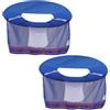 TOYANDONA 2 Pezzi Copertura Parasole per Casco di Sicurezza Riflettente Blu | Rete a Maglia, Protezione per Collo, Uso Esterno e Lavori, Accessorio per Elmetto