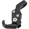 Ejoyous Gancio per Bagaglio Moto, Lega di Alluminio, Supporto Forte per XMAX 300 125 250 400 NMAX 155 125, Design Pieghevole per Caschi e Borse (BLACK)