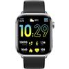 ICE-WATCH smart 2.0 Black - Orologio connesso nero con cinturino in silicone nero per uomo - 022535 (1,96 inch)