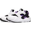 Nike da Donna Air Huarache Running Trainers DH4439 Sneakers Scarpe (UK 4 US 6.5 EU 37.5, White Black Purple 105), Bianco Nero Viola 105, 37.5 EU