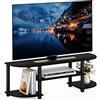Furinno TURN-S-TUBE Mobile porta TV, centro d'intrattenimento largo, consolle TV per TV fino a 55 pollici, per soggiorno, camera da letto, Espresso