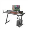 Noua Win Scrivania Gaming Telaio Z, Tavolo da Gioco Ergonomico, Postazione Gaming per PC Computer Monitor, Fori Passacavi, Portabicchieri e Gancio per Cuffie, 120 * 60 * 75 cm