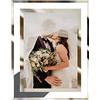 LUCKYLIFE Cornice portafoto in vetro per esposizione da tavolo verticale o orizzontale, 20 x 25 cm, 1 confezione
