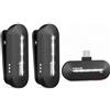 Moman M1CXT Microfono Lavalier Wireless Doppio USB-C, 2TX+1RX, 150 m | Doppio microfono, pickup omnidirezionale, riduzione del rumore, Plug & Play, monitoraggio in tempo reale, batteria 6 h