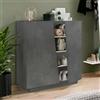 Dmora Grigio Ardesia Scarpiera Moderna, Made in Italy, a 2 Ante, Portascarpe da Ingresso, Mobile Multiuso, cm 80x38h86, Colore Grigio Ardesia