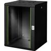 Digitus DN-19 16U-6/6-SW Armadio rack da parete 19 (L x A x P) 600 x 820 x 600 mm 16 U Nero, Nero (RAL 9005) [DN-19 16U-6/6-SW]