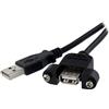 Startech.com Cavo Panello Startech.com Usb A a A F/M [USBPNLAFAM3]