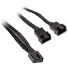 Akasa Cavo Akasa per ventola 2x4 pin 15cm Nero