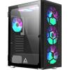Montech Case Montech X3 Glass Midi-Tower 6 ventole RGB Vetro temperato Nero [X3 GLASS BK]