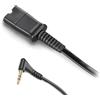Cavo adattatore Hp Poly Jack 3.5 mm a QD per Alcatel IP Touch 3m Nero [85Q43AA]