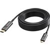 Vision Cavo adattatore Vision TC 15MUSBCHDMI+/BL Usb-C 15m Nero [TC 15MUSBCHDMI+/BL]