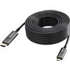 Vision Cavo adattatore Vision TC 50MUSBCHDMI+/BL fibra ottica Usb-C 50m Nero [TC 50MUSBCHDMI+/BL]