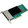 Intel Adattatore di rete Intel Ethernet Network Adapter E610-XT4 PCIe 4.0x8 10Gigabit Ethernetx4 Verde-Argento [E610XT4M5]